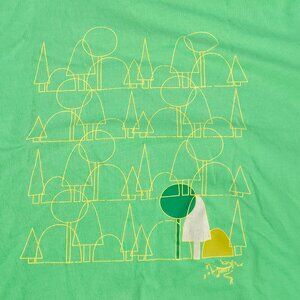 ARC'TERYX t-shirt Women's Size Large ARCTERYX Geometric Forest